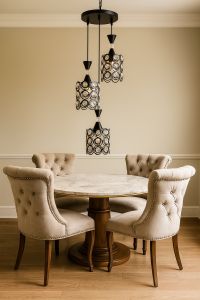 Good jaya lighting lampu gantung crystal besi