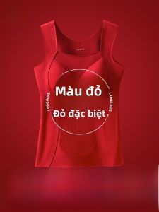 MiiOW | Áo vest nữ dày dặn giữ nhiệt màu đỏ MiiOW Cat People mùa đông có đệm ngực tự thân áo lót chống lạnh