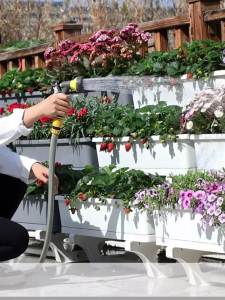 Rectangle plant pot large Flower Pot Box Large Planter Box balcony special multi-layer flowerpot planting Basin 花盆