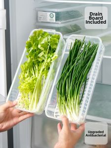 MRUN | Antibacterial Drain Fresh Storage Box For Vegetables