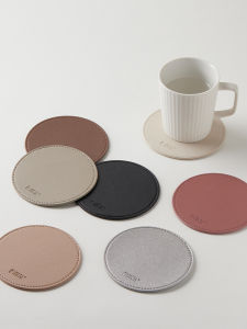 Leather Heat-Insulating Cup Pad