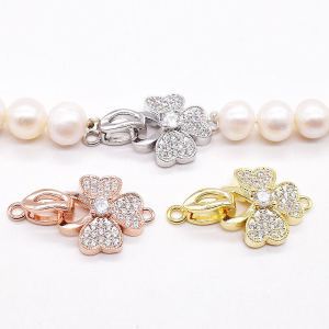 Ornament Accessories Necklace Bracelet Button Inlaid Zircon DIY