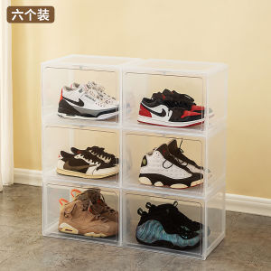 Acrylic Shoe Storage Box Transparent Space Saving Home Simple Dustproof Shoe Rack Organizer for Family Use Clear Shoe Box