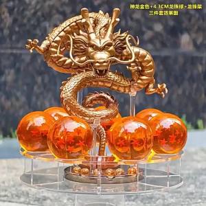 Call Dragon Hand-Made Scene Crystal Ball Wish Base Bracket Tray Model Ornaments Suit