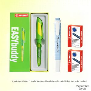 STABILO | Student Grade 3-4 Writing School Pen Blue-Black Ink Cartridge