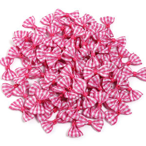 30pcs/lot 1.5x3cm Mini Satin Ribbon Bows Scottish Tartan Handmade Knotted Bow for DIY Hair Clips Craft Clothing Decorations