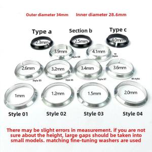 Bicycle Bearing Fork Press Ring Clamp 28.6 Inner Diameter Outer Diameter 34 Repair Part Wheelhub Bicycle Equipment Accessories