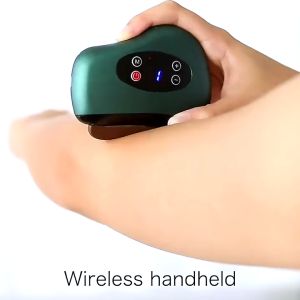 【SG】Electric Scraping Massager Meridian Dredging Brush Neck Eye Facial Tools Gua Sha Vibration Heating 9 Level /12 Level Heated 42°  Massage Mode