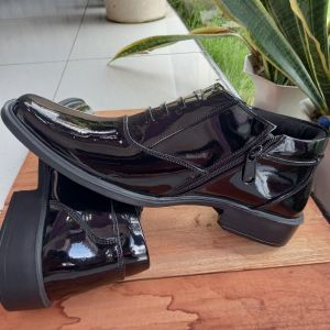 Sepatu Pantofel Glossy Dinas PDH Kantor TNI Polri Satpam Security Guru Pelajar