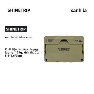 ShineTrip | Đèn Cắm Trại LED Sạc Lại ShineTrip 5000mAh Kiểu Thẻ Dùng Ngoài Trời Đi Bộ Đường Dài Du Lịch Đèn Treo Tạo Không Khí Trong Lều