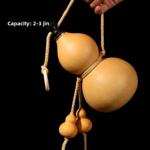 Natural Gourd Water Cup Wine Bottle Ancient Style Props Drinking Water Gourd Alcohol Container Handmade Craft Hanging Ornament