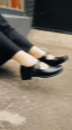 Nikaro sepatu wanita pantofel sekolah paskibra ukuran 37-41 warna hitam. 