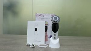 Salorie 7 in 1 EMS Skin Rejuvenation Face Lifting Anti Aging Wrinkle Removal Face Massager Mesotherapy LED light therapy Skin Care Beauty Device