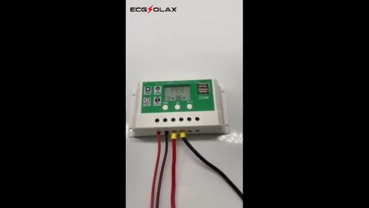 ECGSOLAX Solar Panel Charge Controller 30A for 12V 24V Lead Acid ...