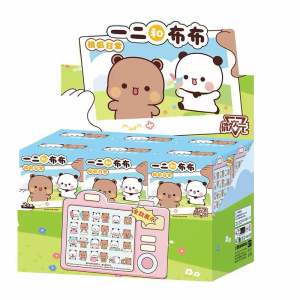 [Vol.1 Vol.2 Vol.3] Daily Happy Life Series of Yi Er Bubu DuDu Panda Bear Volume.1 Volume.2 Volume. 3 - Cute Couple Gift Toy Room Display Figurines Collection - Random Blind Box (2 Pcs in 1 box)