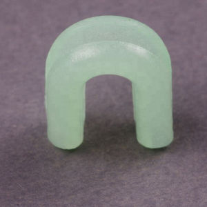 Glow Vinyl Thimbles 11.5mmx10mm 50Pcs Fishing Luminous U-ring Protection Line Anti-tangle Connector Accessories Fishing Tackle