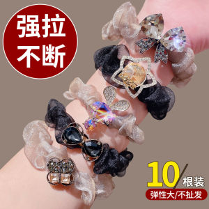 New 2025 Elegant Hair Ties Womens Rubber Bands Adult Fashion Hair Bands Headwear  out Japanese And Korean Style