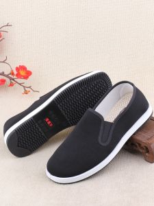 Beijing Mens Cloth Shoes Slip-On Driving Comfortable Breathable Lightweight Anti-Slip Casual Footwear for Daily Use