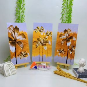 HIASAN DINDING DAUN BUNGA REALISTIC WALL DECOR HIASAN DINDING KAMAR PAJANGAN RUANGAN POSTER KAYU GAMBAR BOHO DAUN BUNGA REALISTICABSTRAK