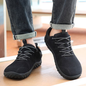 Mens Outdoor Sports Casual Shoes Climbing Hiking Barefoot Shoes Low Cut Breathable Mesh Inner Lining Shock Absorption MD Outsole