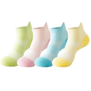 Womens Professional Badminton Socks Thick Terry Cushion Ankle Socks Autumn & Winter Breathable Sports Socks for Running Basketball Odor-Resistant Athletic Socks for Women