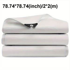 Waterproof Tarpaulin White Awning Tarp Rectangle Anti-UV Tarpaulin Sun Shade Sail Camping Yard Garden Patio Outdoor Canopy