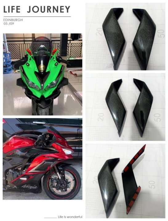 Cover body samping kiri kanan zx25r zx 25r sayap depan zx25r cover