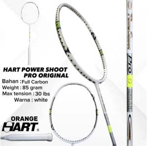 [ ORIGINAL ] Raket Badminton Hart Power Shoot Pro 30 lbs 100% Original