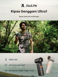 JISULIFE Ultra1: Kipas Angin Turbo Jet & Kecepatan 1-100