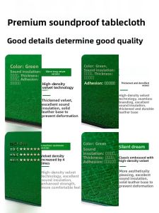 Thickened Automatic Mahjong Tablecloth High End Mahjong Machine Self Adhesive Cloth Pad Quiet Sound Damping Table Mat