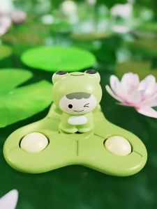 3PCS Sucker Spinner Toy Spinning Tops Baby Fun Animal Shape Sensory Toys Cute Cartoon Gyroscope Toys Kids Toys Toddler Toys
