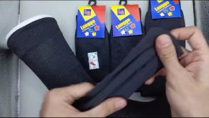 Isi 3 Pasang Kaos Kaki Hitam Polos Barang PE