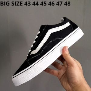 SEPATU PRIA UKURAN JUMBO 44 45 46 47 SEPATU SNEAKERS BIG SIZE / SEPATU UKURAN BESAR / SEPATU KASUAL UKURAN BESAR / SEPATU SEKOLAH HITAM