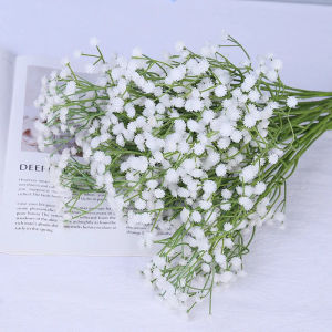 90Heads Artificial Flowers Bouquet 61cm Plastic Gypsophila Fake Flower for Home Decor Wedding Party Decorations Vase Accessories