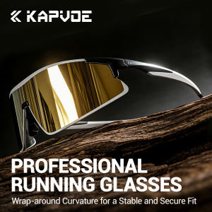 Kapvoe Photochromic Running Sunglasses Men Marathon Ultralight Glasses Women Outdoor Sports Cycling Hiking Bicycle UV400 Goggles
