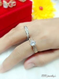 Nhẫn Hồ Ly Vàng Vonfram Cao Cấp- Dùng lâu dài không phai màu dùng gần như vàng tây (Có mộc vàng-Không Phai Màu)