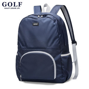 กระเป๋าเป้สะพายหลังเล่นกอล์ฟสะพายไหล่2ข้างพับได้มีซิปปิดเป้น้ำหนักเบากระเป๋ากีฬาเป้สะพายหลังยูนิเซ็กส์แบบสบายๆสำหรับเดินทางเดินป่ากีฬากลางแจ้ง18L ได้