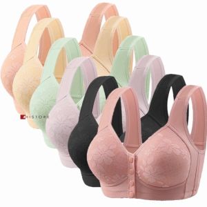 Bra Wanita Seamless Push Up Kancing Depan Busa Tipis Lembut dan Nyaman Tanpa Kawat Elegan 8901