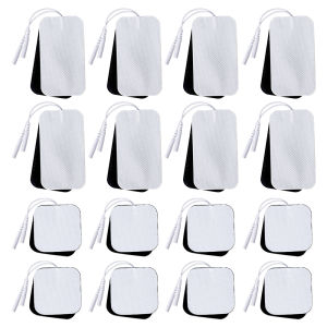 TENS Unit Replacement Pads Self Adhesive Latex Free Premium Reusable Electrode Pads Use 2mm Pin Connector Lead Wires Patches