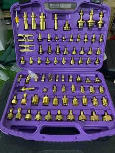 Bộ thử kín điều hoà ô tô bằng đồng 78 chi tiết dùng cho các dòng xe châu âu và xe sang