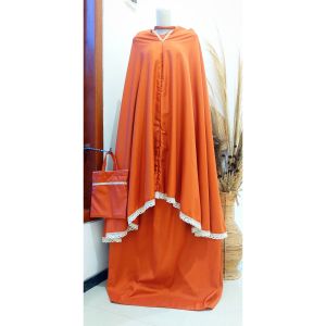 Mukena Dewasa Katun Renda Rajut Jumbo Mikro Premium