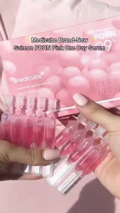 Medicube PDRN Pink One Day Serum 10pcs 99% High Purity Salmon PDRN Ampoule Intensive Barrier Repair Brighten Dull Revitalize Tired Sensitive Skin Single Use Ampoule
