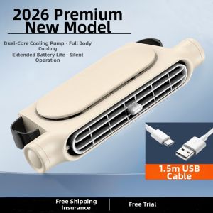 LUKSEN | Car Cooling Fan Strong Quiet Long Battery