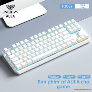 AULA | Bộ Bàn Phím Cơ Chuột và Tai Nghe Chuyên Game E-Sports 87 Phím Có Dây