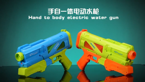 2 Holes Water Pump Blaster Machine Long Distance Spray With Large Capacity Kids Outdoor Play Toys *READY STOCK*