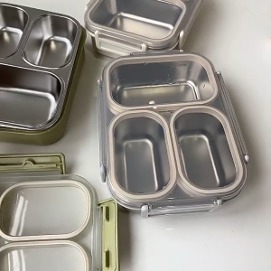 Odor-Proof Bento Box Stainless Steel Airtight Fresh Seal Portable Lunch Container