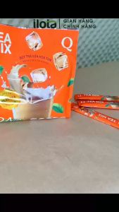 Bột trà sữa hoà tan TEAMIX Trần Quang uống liền 24 gói đậm vị trà thơm vị sữa
