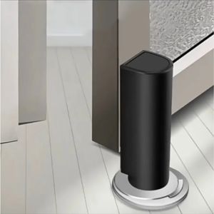 Nail-free Door Stop Stainless Steel Door Holder Floor Mounted Door Stop Thin Door Stop Magnetic Door Suction