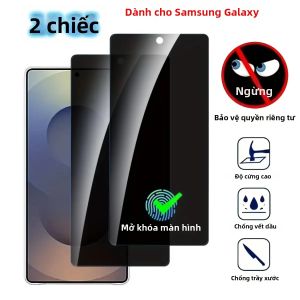 1-2 Chiếc Kính Cường Lực Chống Gián Điệp Bảo Vệ Màn Hình Cho Samsung S26 Ultra S25 S24 Plus S23 S22 FE S26 + S26U Mở Khóa Vân Tay Tương Thích