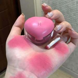 Herorange Lip Cheek Dual Use Lip Mud Matte Finish Affordable White Enhancing Heart Shaped Can Korean Style Pink School Girls